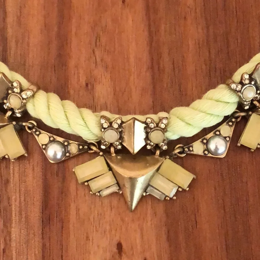 J.Crew | Art Deco Statement Collar Necklace | 17” Adjustable